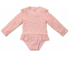 Pink Rožinė Little Dutch Maudymosi kostiumėlis ilgomis rankovėmis ´Sunny Flowers Rožinė´ - 74/80