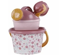 Rožinė Little Dutch Paplūdimio rinkinys iš 5 dalių ´Rožinė Flowers´