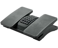 DD-Print PLATINET PĖDŲ ATRAMA ERGONOMIŠKA PĖDŲ ATRAMA 432x320x105mm 2 LYGIAI REGULIUOJAMI Juodas [46199]