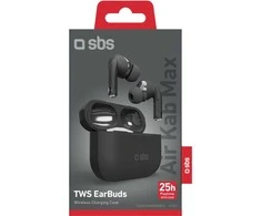 SBS belaidės ausinės Air Kab Max TWS, juodos