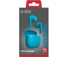 SBS belaidės ausinės Go Pods TWS, mėlynos