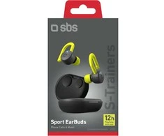 SBS belaidės ausinės S-Trainers TWS, juodos