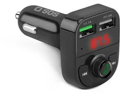 SBS FM siųstuvas/automobilinis įkroviklis 2xUSB 15W
