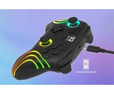 Belaidis „Turtle Beach“ valdiklis „Afterglow Wave“ Nintendo Switch 2, juodas