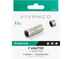 „Vivanco“ adapteris F tipo kištukas - bendraašis lizdas