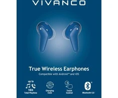 Vivanco belaidės ausinės Fresh Pair BT, mėlyna (60607)