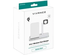 Vivanco belaidis įkroviklis 2in1 Wireless Fast 10W (62493)