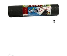Šiukšlių maišai su sutraukiama juostele 120 L, juodi, LDPE, 700×1050mm, 1 ritinys (iš viso 10 vnt.)