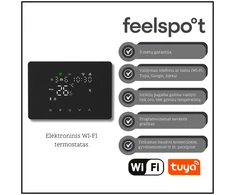 Elektroninis programuojamas termostatas Feelspot WTH25.05RF Wi-Fi, juodas