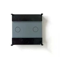 Vienpolis sensorinis jungiklio dangtelis su laikikliais Feelspot, 47mm, juodas