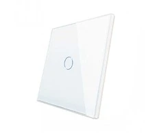 Vienpolis sensorinis jungiklio dangtelis Feelspot, baltas, 86x86mm