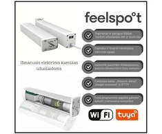Virdulys Išmanusis elektrinis užuolaidų bėgelis (3.2m) Feelspot FS-CM03W-5W WiFi, Tuya