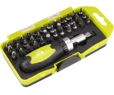 Atsuktuvų antgaliai su magnetiniu laikikliu 38 vnt. CrV EXTOL CRAFT 53092