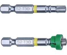 Atsuktuvų antgalis su magnetine galvute T30 x 50 mm S2 2vnt. FORTUM 4741487