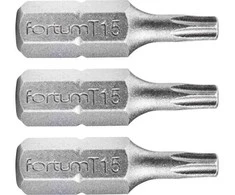 Atsuktuvų antgalis T15 x 25 mm S2 3vnt. FORTUM 4741415