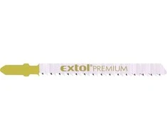 Pjūkliukai el. siaurapjūkliui, medžiui-laminatui 5 vnt. 75 mm, laikiklis BOSCH tipo, HCS EXTOL PREMIUM 8805005