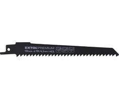 Pjūkliukai tiesiniam pjūklui 3 vnt. Medžiui-plastikui 150 mm HCS EXTOL PREMIUM 8806103