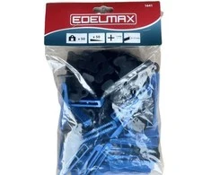 Plytelių išlyginimo sistema 50+50vnt. 1mm EDELMAX 1641