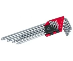 Prailgintų raktų TORX rinkinys T10-T50 CrV FESTA 18491