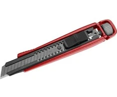 Universalus aliuminis peilis su laužomomis geležtėmis 18mm FORTUM 4780023
