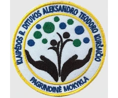 Dituvos Aleksandro Teodoro Kuršaičio pagrindinės mokyklos emblema, EMBLEMA: Emblema su prisiuvimu