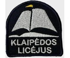 Klaipėdos Licėjaus emblema, EMBLEMA: Emblema su prisiuvimu