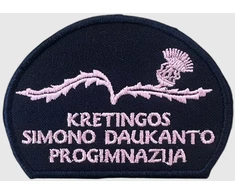 Kretingos Simono Daukanto progimnazijos emblema, EMBLEMA: Emblema su prisiuvimu