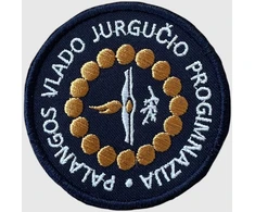 Palangos Vlado Jurgučio progimnazijos emblema, EMBLEMA: Emblema su prisiuvimu
