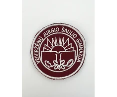Veiviržėnų Jurgio Šaulio gimnazijos emblema, EMBLEMA: Emblema su prisiuvimu