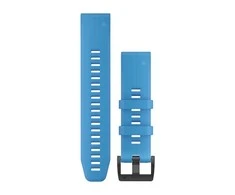 Išmaniojo laikrodžio Garmin greitai atsegamas, silikoninis dirželis, Mėlynos spalvos, 22mm