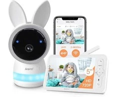 Arenti Ainanny Kit vaizdo kūdikių stebėjimo kamera, 4 MP, LCD ekranas