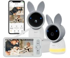 Arenti Ainanny vaizdo kūdikių stebėjimo kamera, rinkinys 4MP*2, LCD ekranas