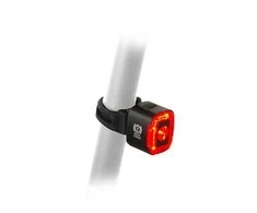 Author Cubus USB pakraunamas galinis žibintas su automatiniu stabdymo jutikliu, CobLed 70 lm, juoda/raudona