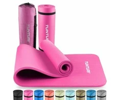 Fitneso kilimėlis Tunturi Fitnessmat NBR 15 mm, rožinės spalvos