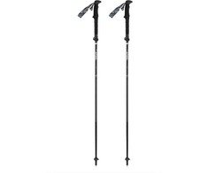 Gabel Hybrid Carbon Sulankstomos šiaurietiškojo ėjimo lazdos, 120-140 cm, juodos