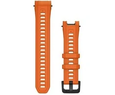 Kepurė „Garmin“ 22 mm laikrodžių apyrankės (Instinct 3–45 mm), „Ember“ oranžinės silikoninės