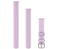 Garmin Lily 2 išmaniojo laikrodžio dirželis, 14 mm, violetinės spalvos silikoninis dirželis su violetinės spalvos detalėmis
