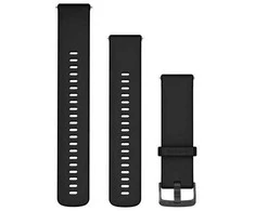 Garmin Quick Release Greitai atsegamas dirželis (22 mm), juodas su skalūno spalvos sagtimi