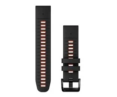 Garmin Quickfit 22 mm Laikrodžio apyrankė, Juoda/liepsnos raudona