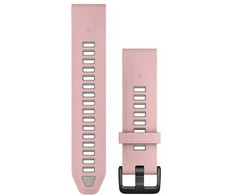 Garmin QuickFit 20mm Silikoninės laikrodžių apyrankės, Šviesiai rožinė/šviesiai pilka