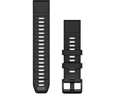 Garmin QuickFit 22mm Silikoninės laikrodžių apyrankės, Juoda/Pilka