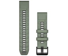 Garmin QuickFit 22mm Silikoninės laikrodžių apyrankės, tamsiai žalia/grafitas