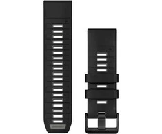 Garmin QuickFit 26mm Silikoninės laikrodžių apyrankės, Juoda/Pilka