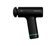 Hyperice Hypervolt Go 3 masažinis pistoletas, juodos spalvos