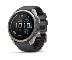 Išmanusis laikrodis Garmin fenix 9 Pro – inReach, 51mm, Titanium with Graphite/Juodas Silicone Band