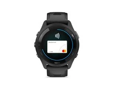 Išmanusis laikrodis Garmin Forerunner 265, Juodas apvadas ir korpusas su juodos ir pilkšvos spalvos silikoniniu dirželiu