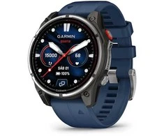 Garmin quatix 8 Pro išmanusis laikrodis, 47 mm, AMOLED jūrinis GPS, mėlynas