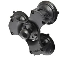 Ram Mounts RAM TRIPLE SUCTION CUP BASE W/ 1.5" BALL