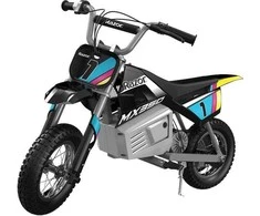 Razor MX350 elektra varomas purvo dviratis, su lipdukais, juodas