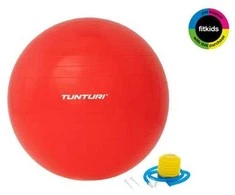 Tunturi Gymball Mankštos kamuolys su pompa 65cm, Raudona